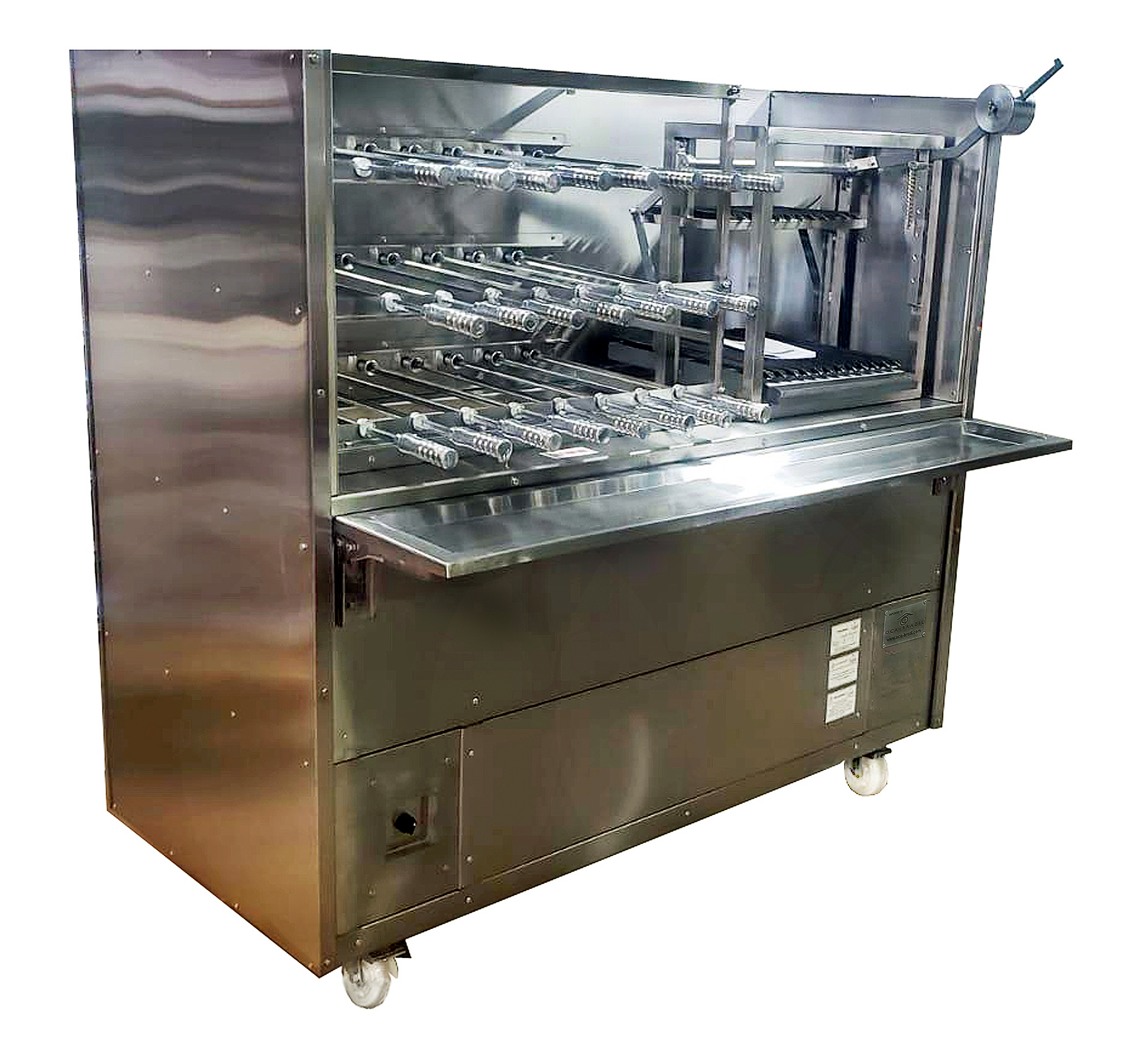 Brazilian Charcoal Grill - 23 Skewers and Double Griddle